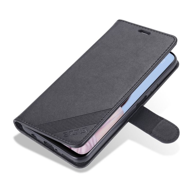 Leren Hoesje Huawei P40 Lite Rood Zwart Azns Kunstleer