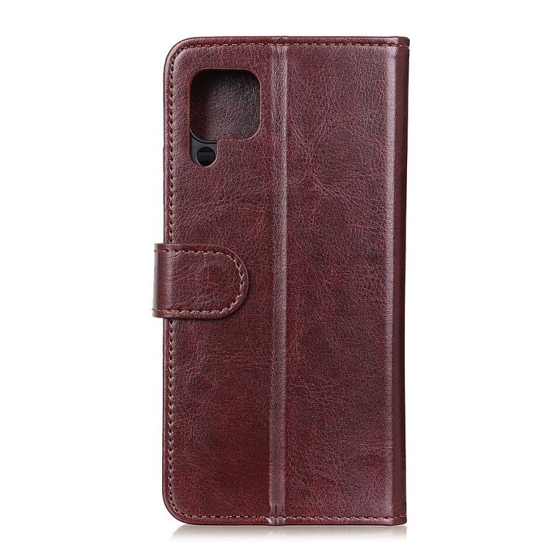 Leren Hoesje Huawei P40 Lite Wit Zwart Fijn Leereffect