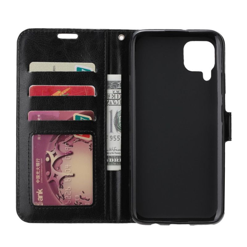 Leren Hoesje voor Huawei P40 Lite Zwart Extreem Slank Leereffect