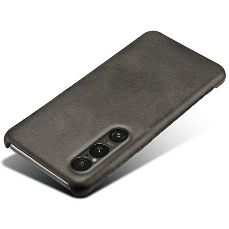 Case Hoesje Sony Xperia 1 Vii Telefoonhoesje Leer Effect