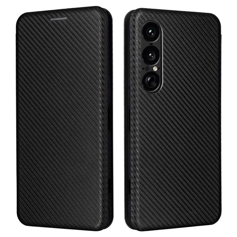 Folio-hoesje Sony Xperia 1 Vii Koolstofvezel