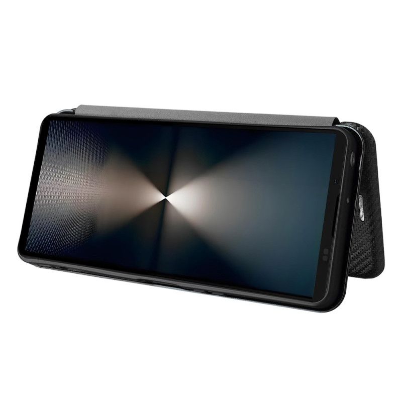 Folio-hoesje Sony Xperia 1 Vii Koolstofvezel