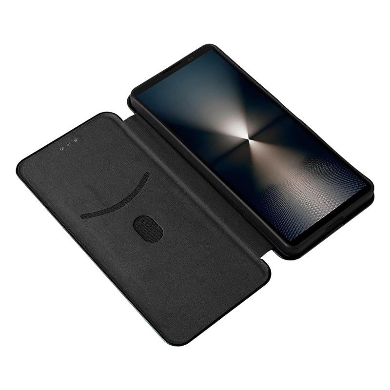 Folio-hoesje Sony Xperia 1 Vii Koolstofvezel