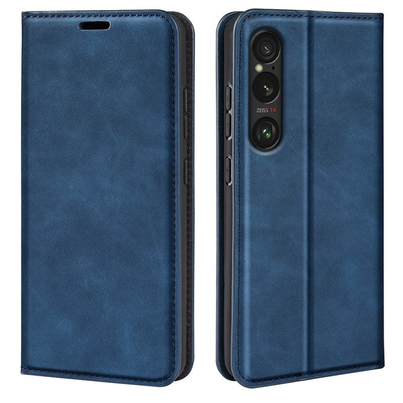 Folio-hoesje Sony Xperia 1 Vii Leerstijl