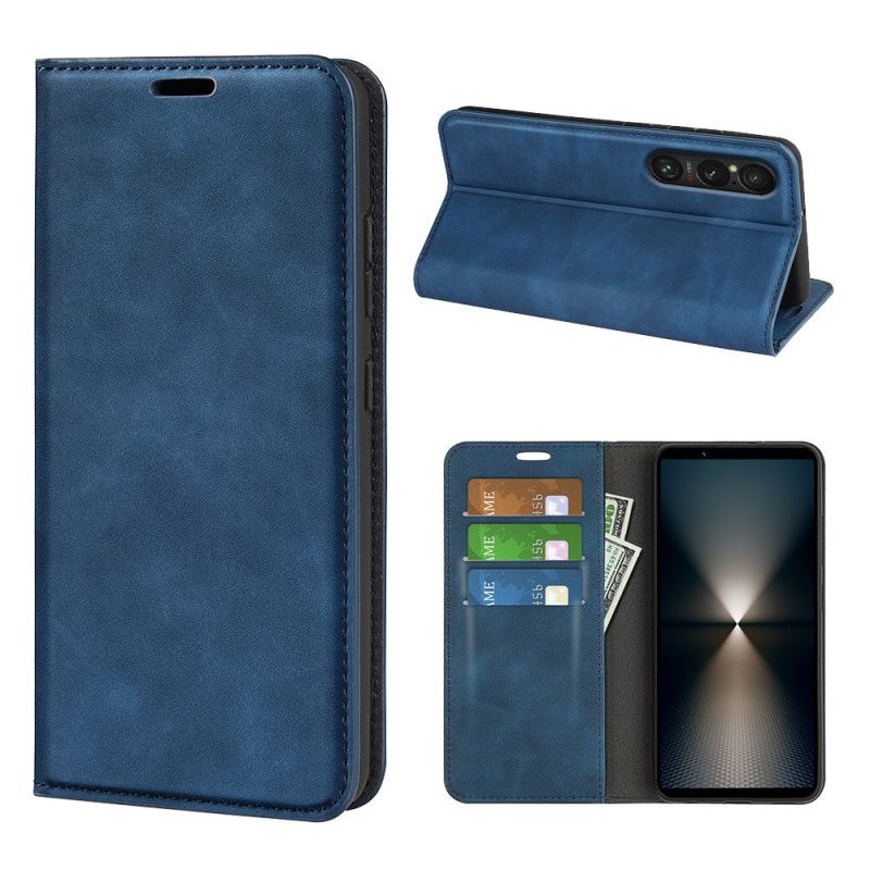 Folio-hoesje Sony Xperia 1 Vii Leerstijl