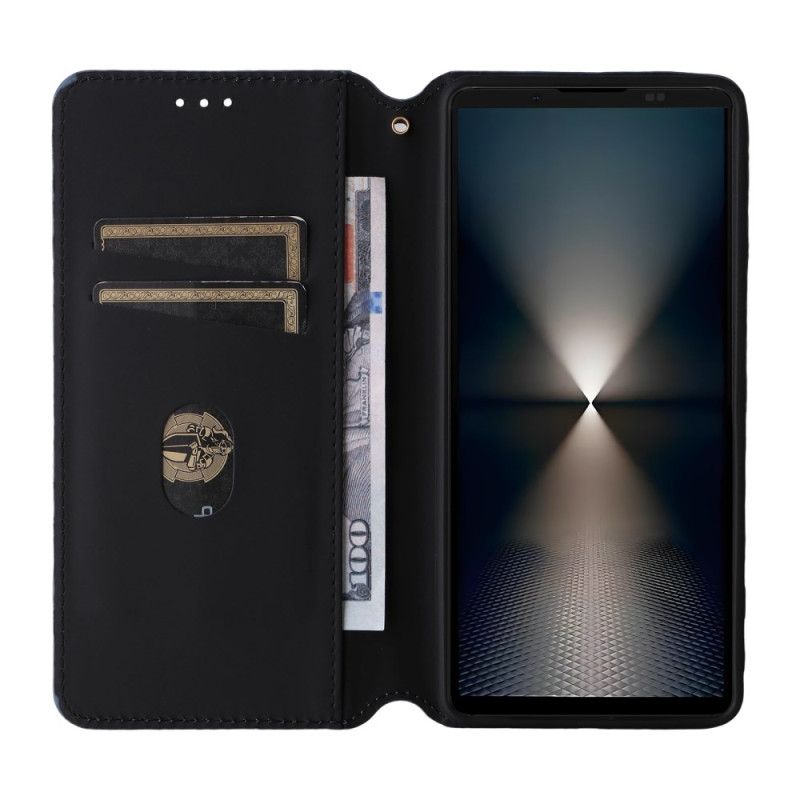 Folio-hoesje Sony Xperia 1 Vii Telefoonhoesje 3d-diamanten
