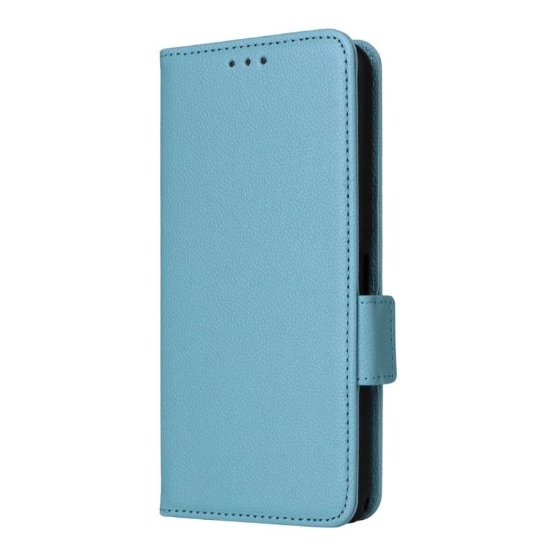 Folio-hoesje Sony Xperia 1 Vii Telefoonhoesje Lychee-textuur Met Riem