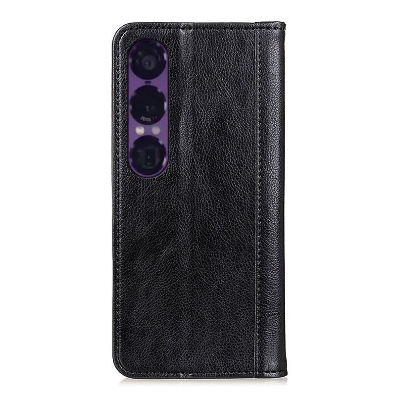 Folio-hoesje Sony Xperia 1 Vii Telefoonhoesje Splitleer
