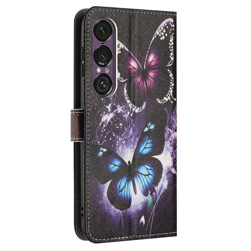 Folio-hoesje Sony Xperia 1 Vii Twee Vlinders