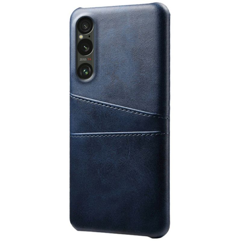 Hoesje Sony Xperia 1 Vii Kaarthouder Met Leerlook
