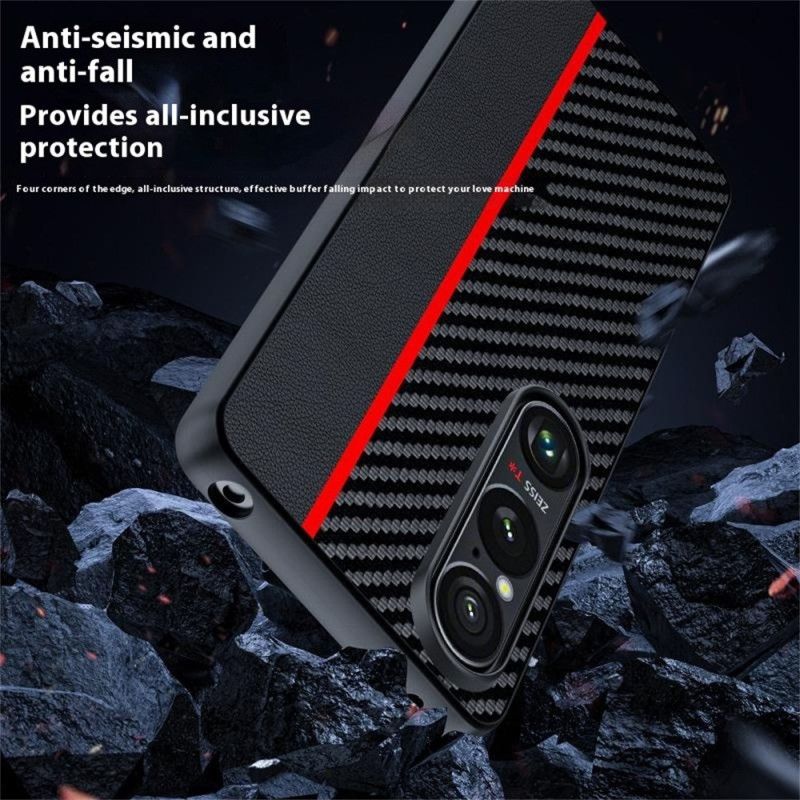 Hoesje Sony Xperia 1 Vii Koolstofvezel