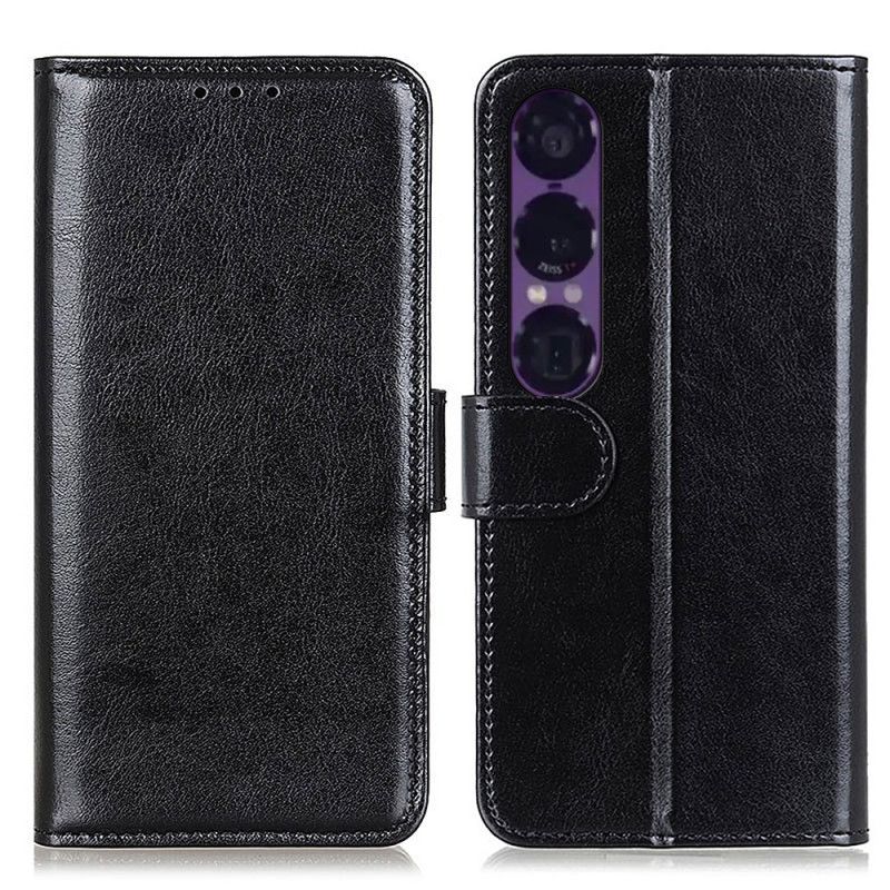 Leren Hoesje Voor Sony Xperia 1 Vii Lakleren Imitatieleer