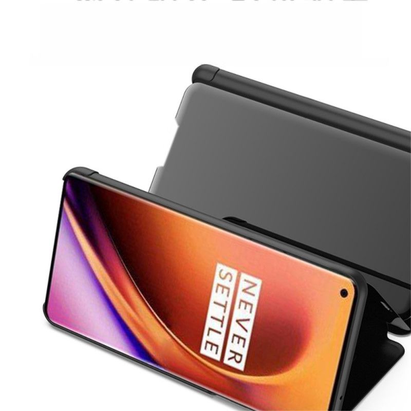 Folio-hoesje OnePlus 8 Magenta Zwart Spiegel