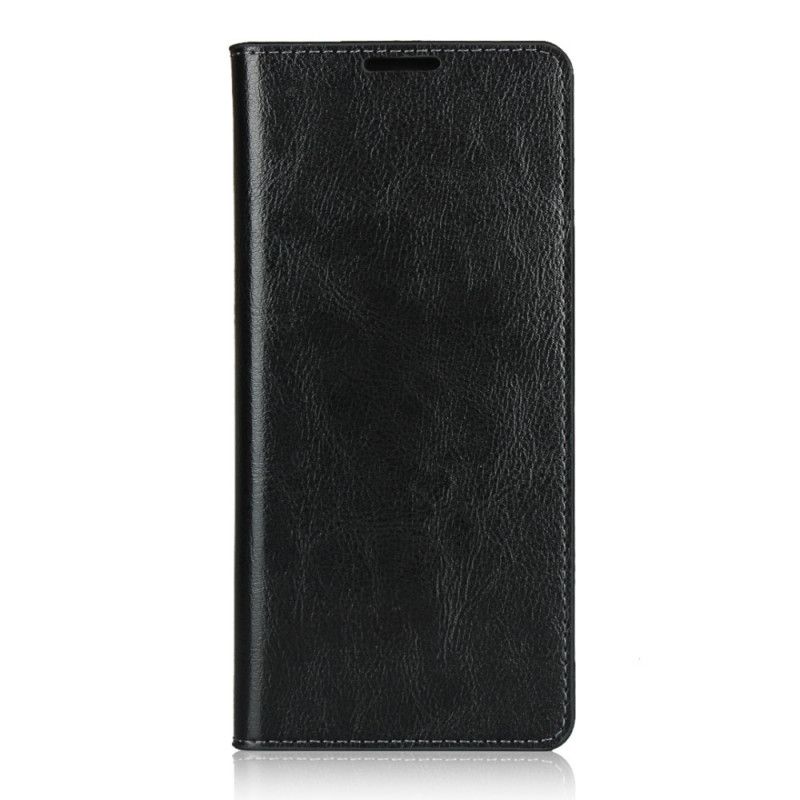 Folio-hoesje OnePlus 8 Rood Zwart Telefoonhoesje Echt Leer