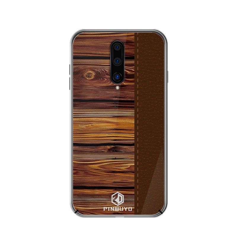 Hoesje OnePlus 8 Donkerblauw Rood Pin Dun Serie Pinwuyo