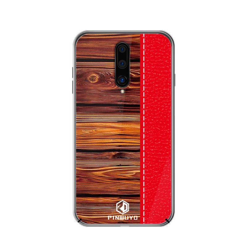 Hoesje OnePlus 8 Donkerblauw Rood Pin Dun Serie Pinwuyo