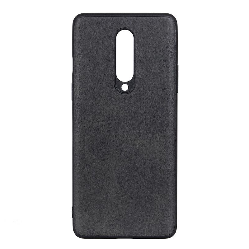 Hoesje OnePlus 8 Rood Zwart Premium Leereffect