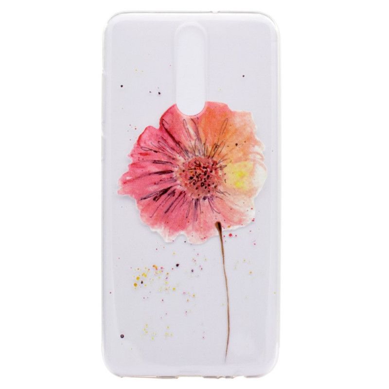 Hoesje OnePlus 8 Transparante Aquarel Klaproos