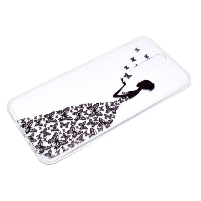 Hoesje OnePlus 8 Transparante Vlinderjurk