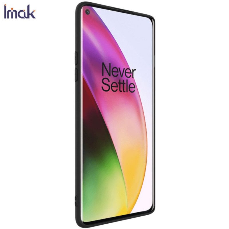 Hoesje voor OnePlus 8 Donkerblauw Zwart Imak Uc-1