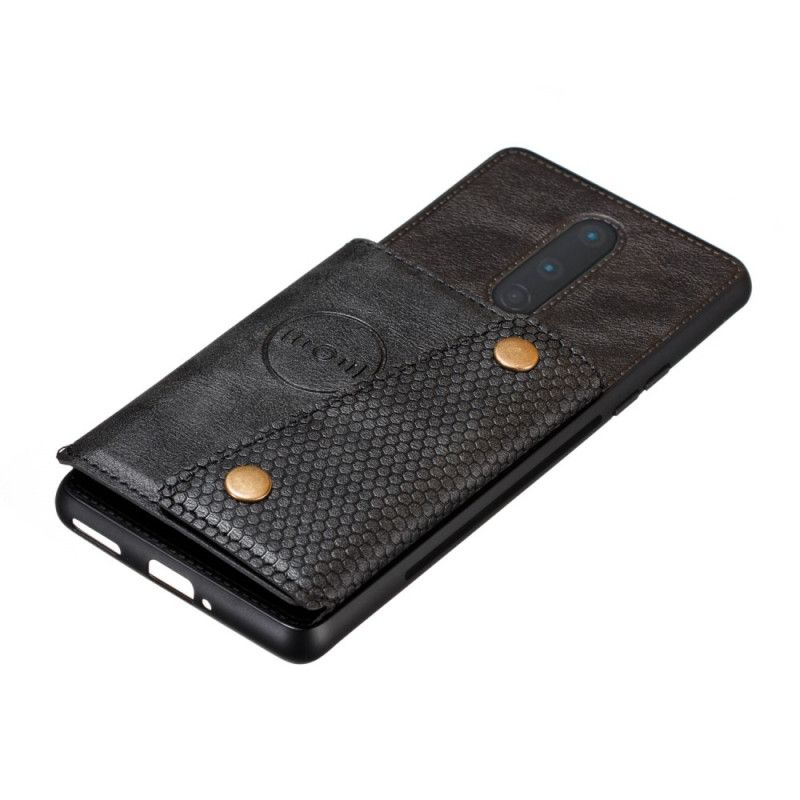 Hoesje voor OnePlus 8 Zwart Snap Portemonnee