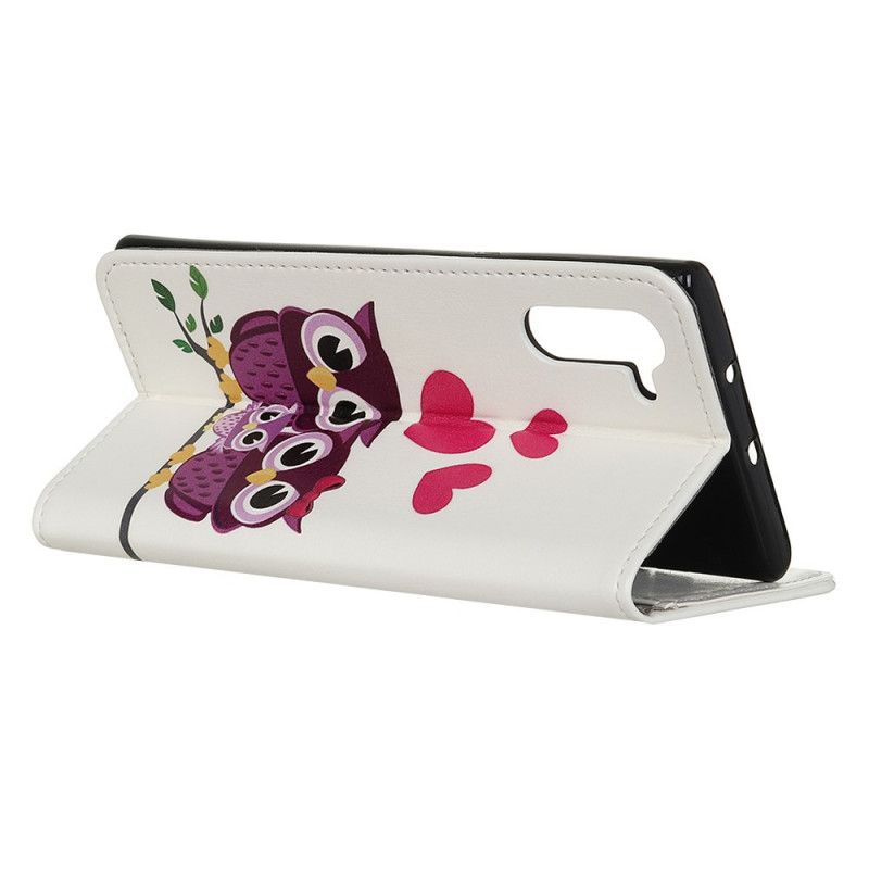 Flip Case Leren Realme 6 Uilenfamilie