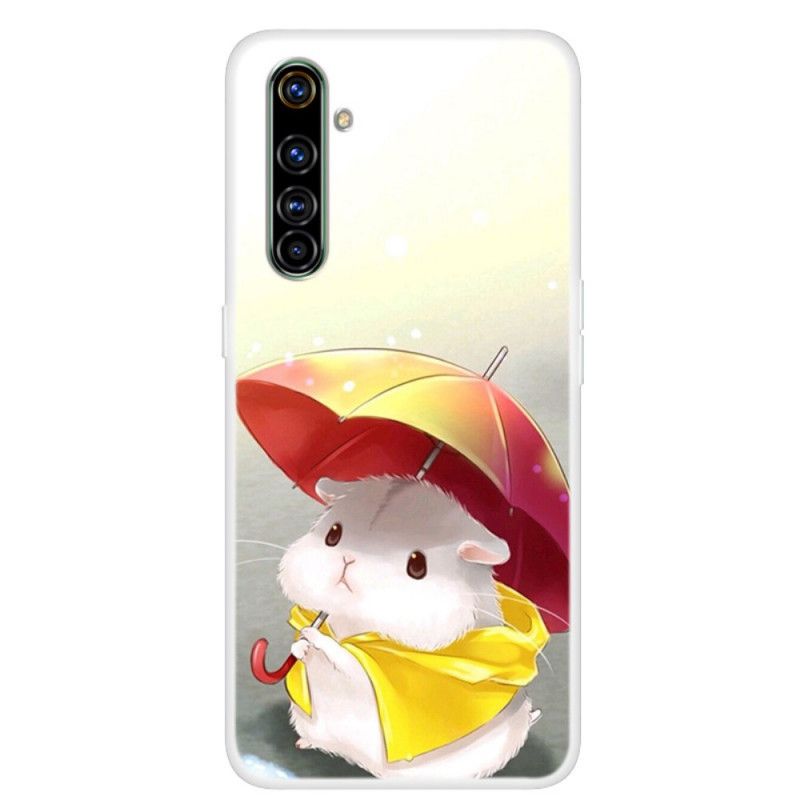 Hoesje Realme 6 Telefoonhoesje Hamster In De Regen