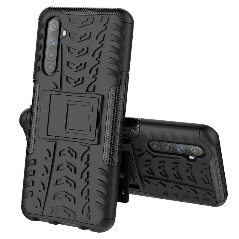 Hoesje voor Realme 6 Wit Zwart Ultrabestendig