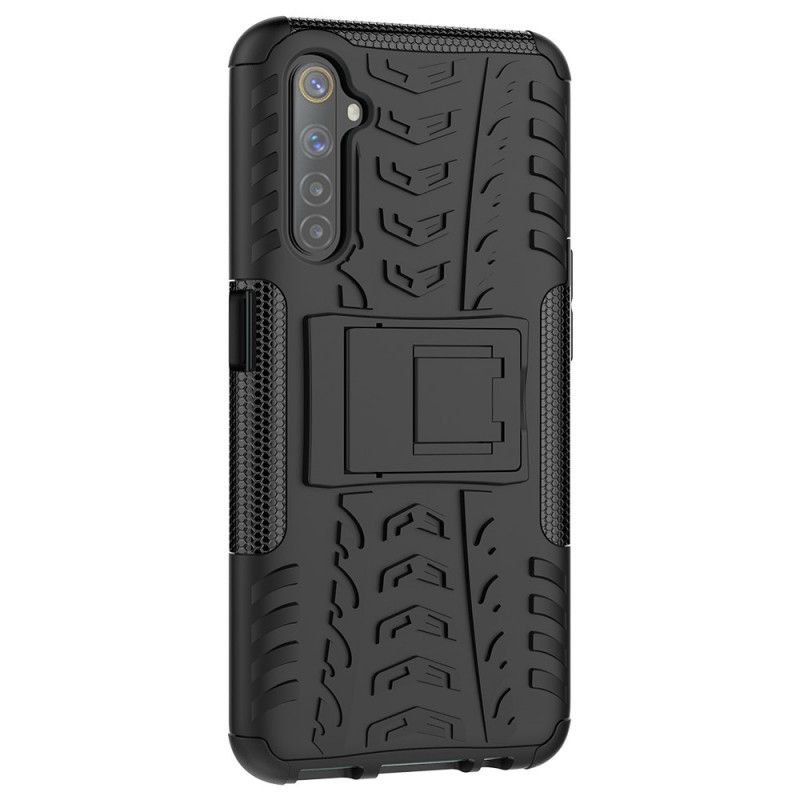 Hoesje voor Realme 6 Wit Zwart Ultrabestendig