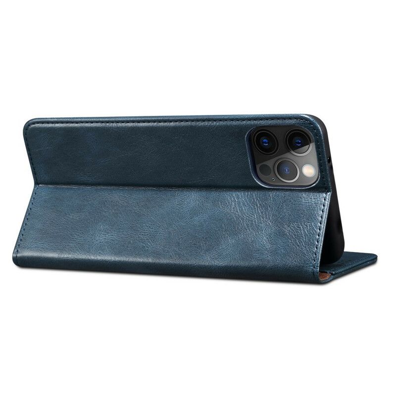 Folio-hoesje Voor iPhone 13 Pro Gewaxt Kunstleer