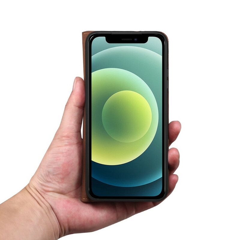 Folio-hoesje Voor iPhone 13 Pro Gewaxt Kunstleer