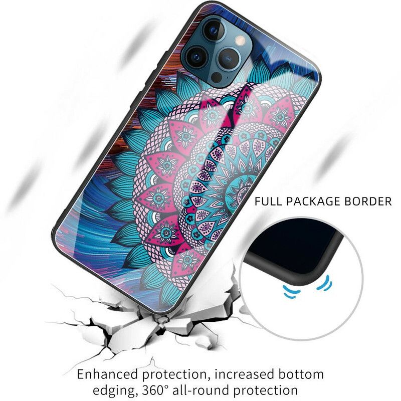 Hoesje iPhone 13 Pro Mandala Van Gehard Glas Bescherming Hoesje