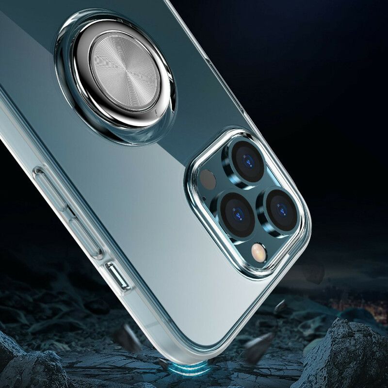 Hoesje iPhone 13 Pro Transparant Met Steunring
