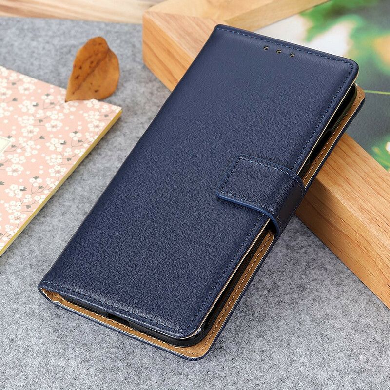 Leren Hoesje iPhone 13 Pro Eenvoudig Leereffect Bescherming Hoesje