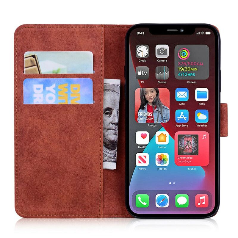 Leren Hoesje Voor iPhone 13 Pro Stijl Lederen Couture