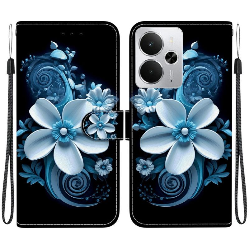 Bescherming Hoesje Realme 14 5g Blauwe Bloemen