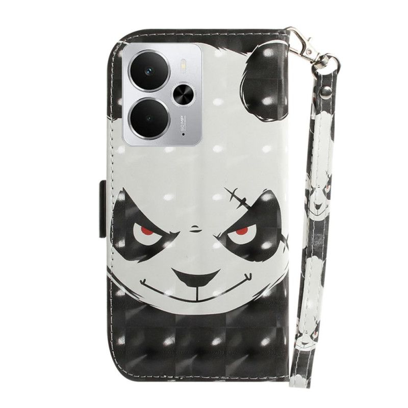 Bescherming Hoesje Realme 14 5g Boze Panda Met Sleutelkoord