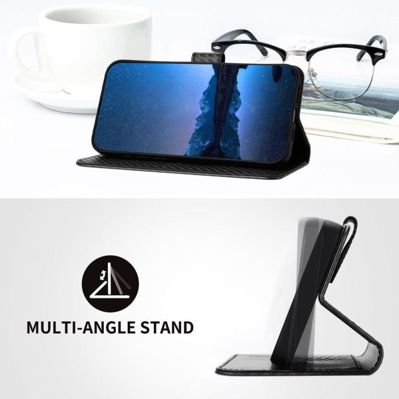 Bescherming Hoesje Realme 14 5g Koolstofvezel Met Bandje