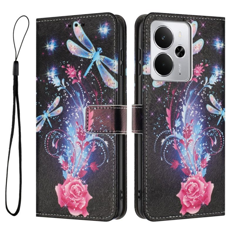 Bescherming Hoesje Realme 14 5g Libellenpatroon