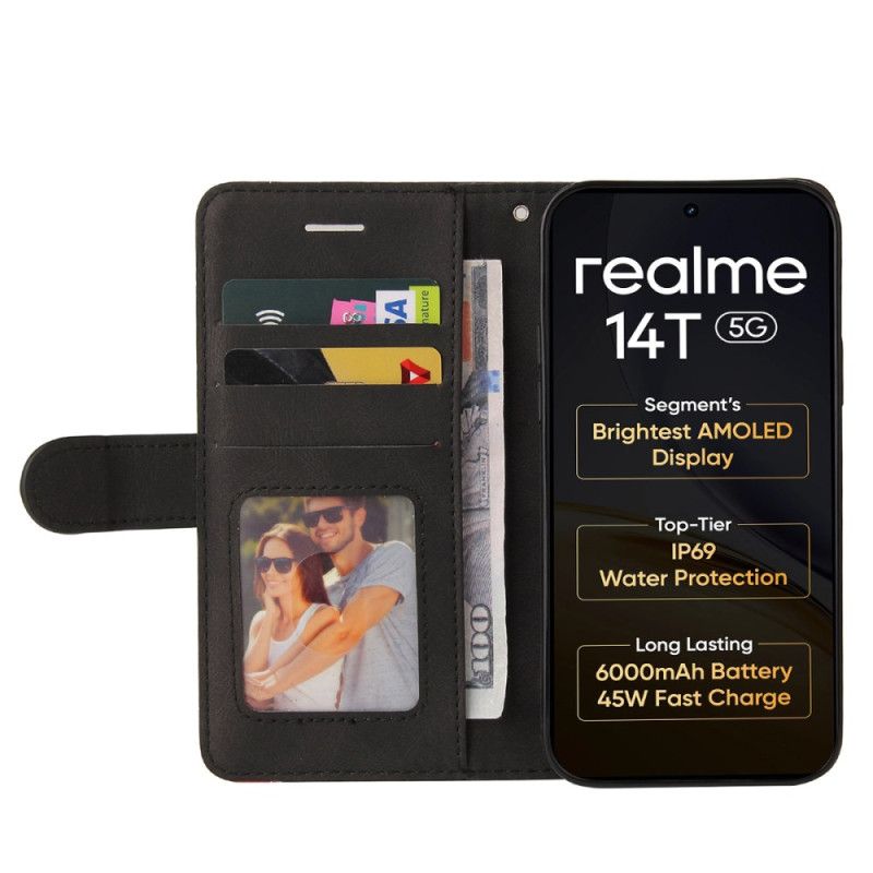Bescherming Hoesje Realme 14 5g Tweekleurig Golvend
