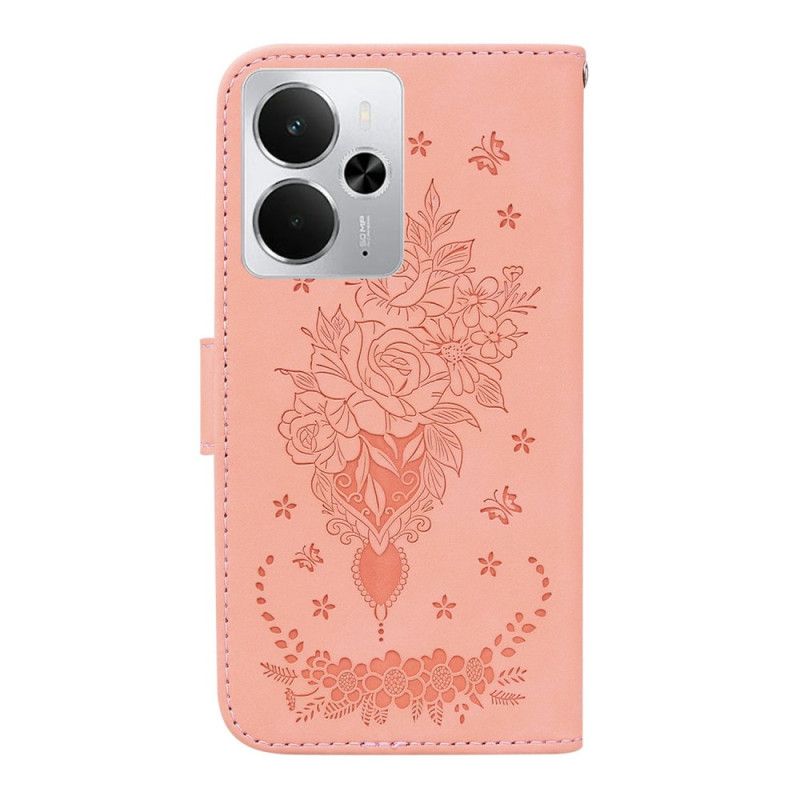 Flip Case Leren Realme 14 5g Rozen