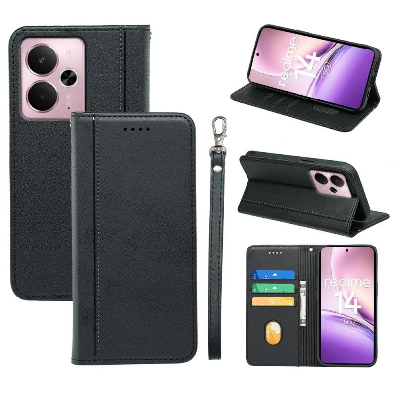 Folio-hoesje Realme 14 5g Afneembaar Bandje