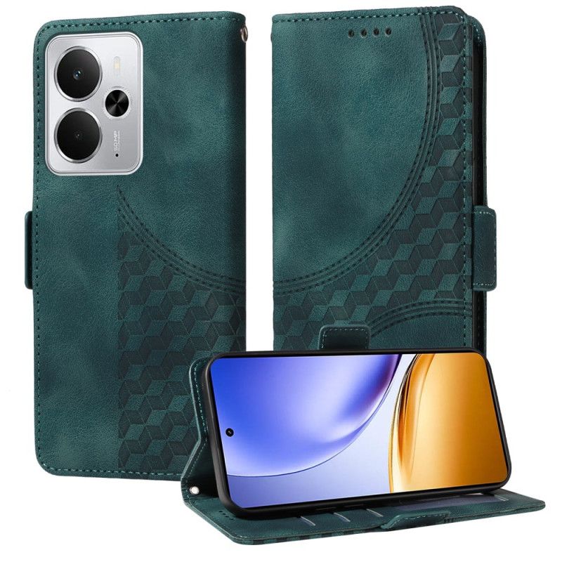 Folio-hoesje Realme 14 5g Diamantpatroon