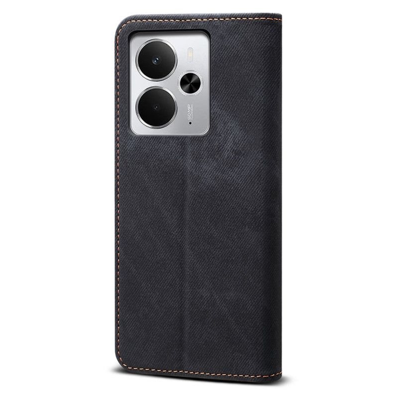 Folio-hoesje Realme 14 5g Jeansstof Bescherming Hoesje