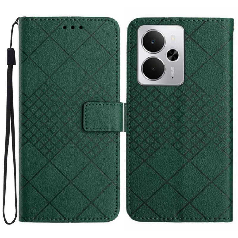 Folio-hoesje Realme 14 5g Telefoonhoesje Diamanten