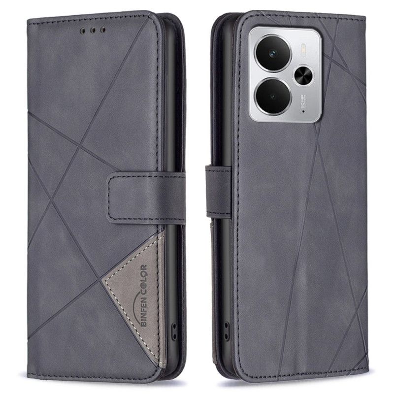 Folio-hoesje Realme 14 5g Telefoonhoesje Geometrisch Binfen Color Patroon