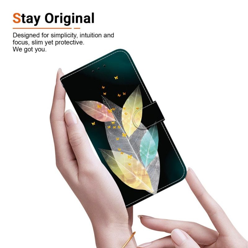 Folio-hoesje Realme 14 5g Telefoonhoesje Kleurrijke Bladeren