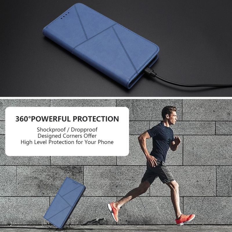 Folio-hoesje Realme 14 5g Telefoonhoesje Lijnen