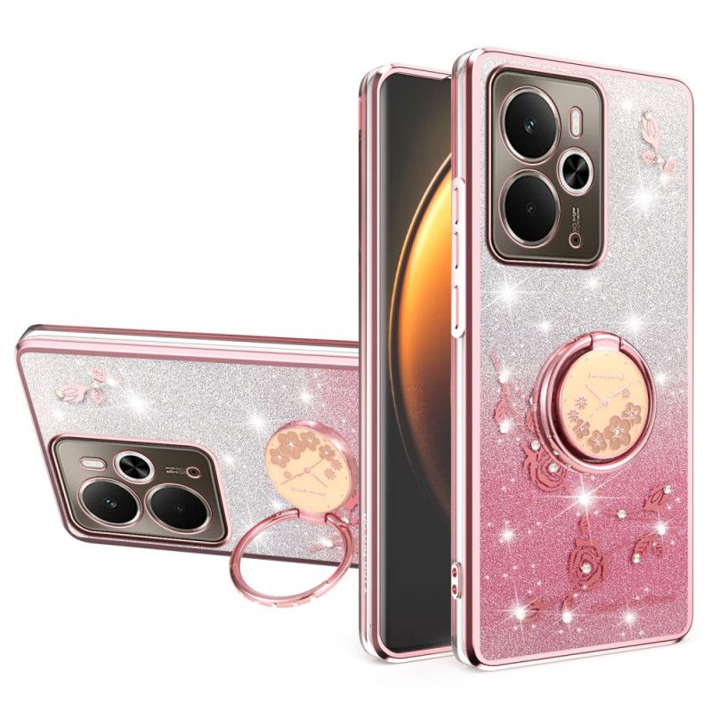 Hoesje Realme 14 5g Kadem Ringhouder Met Strass-steentjes