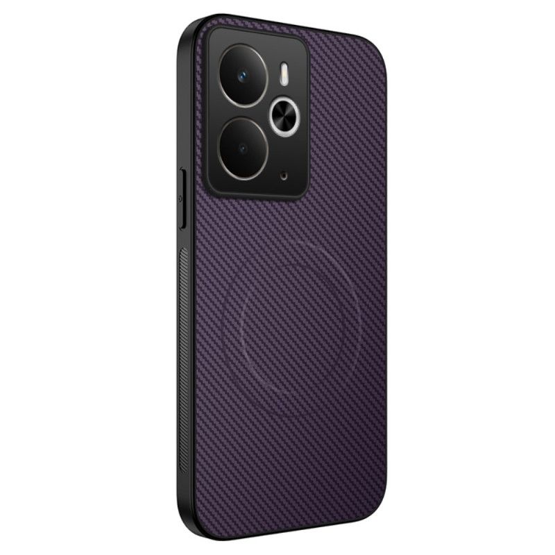 Hoesje Voor Realme 14 5g Compatibel Met Magsafe Koolstofvezel